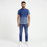 Shaded Denim Suit
