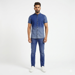 Shaded Denim Suit