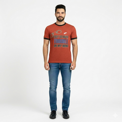 Contrast Rib Shaded T Shirt