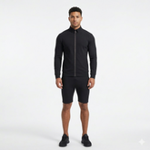 4-Way Stretched Full Zip Long Sleeve Polo Shirt and Short Tracksuit