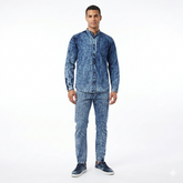 Stone Wash Denim Suit