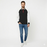 Raglan contrast Full Sleeve Polo Shirt