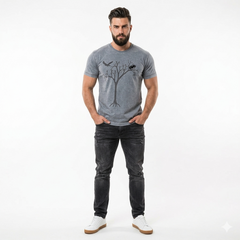 Chest Print Design T Shirt