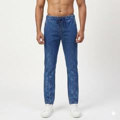 Denim wash effect Pant / Trouser