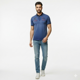 Sky Blue Shaded Polo Shirt