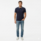 Branded Navy Blue Polo Shirt