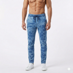 Denim Tie & Dye cloudy look Trouser