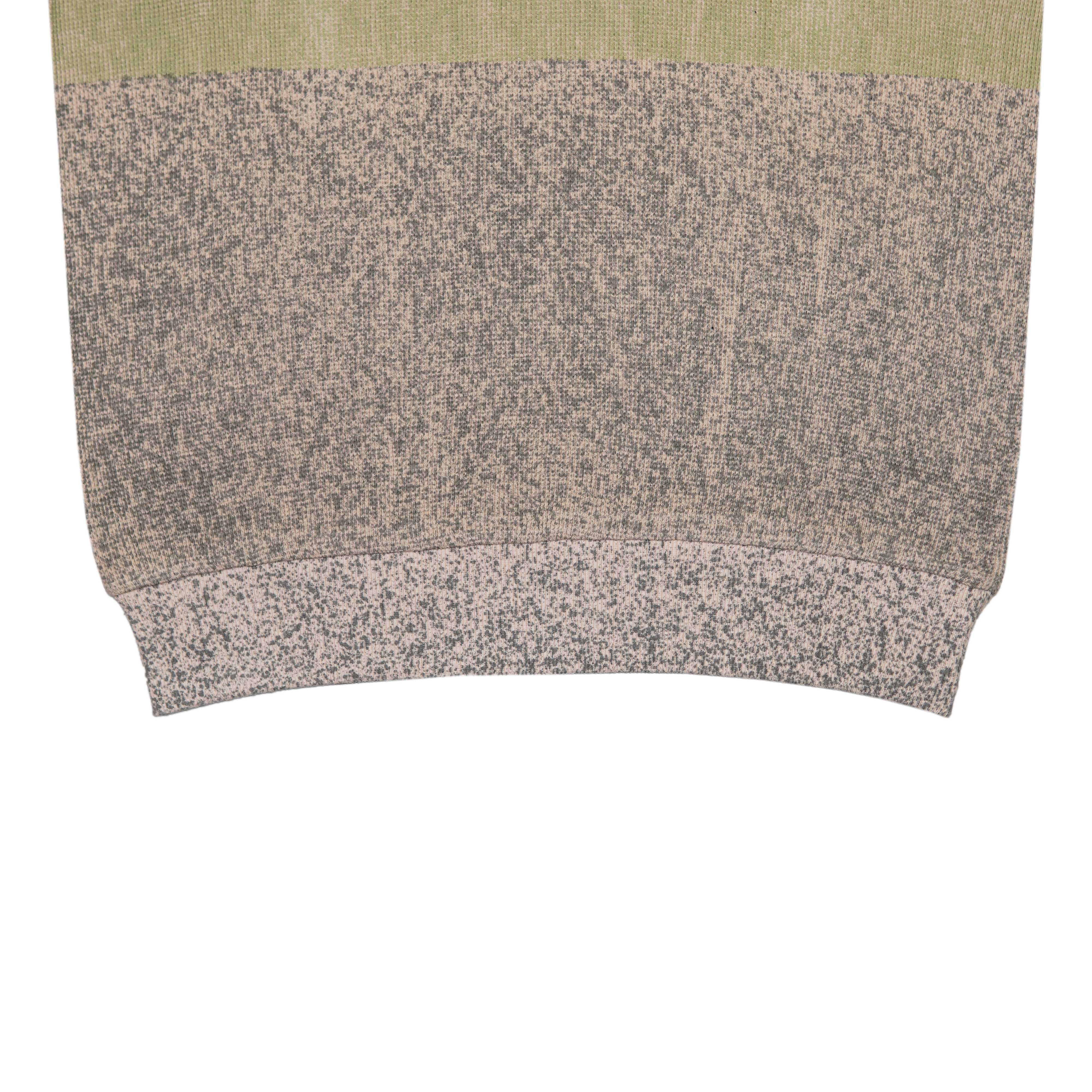 Men’s Tricolor Striped Knit Polo Shirt