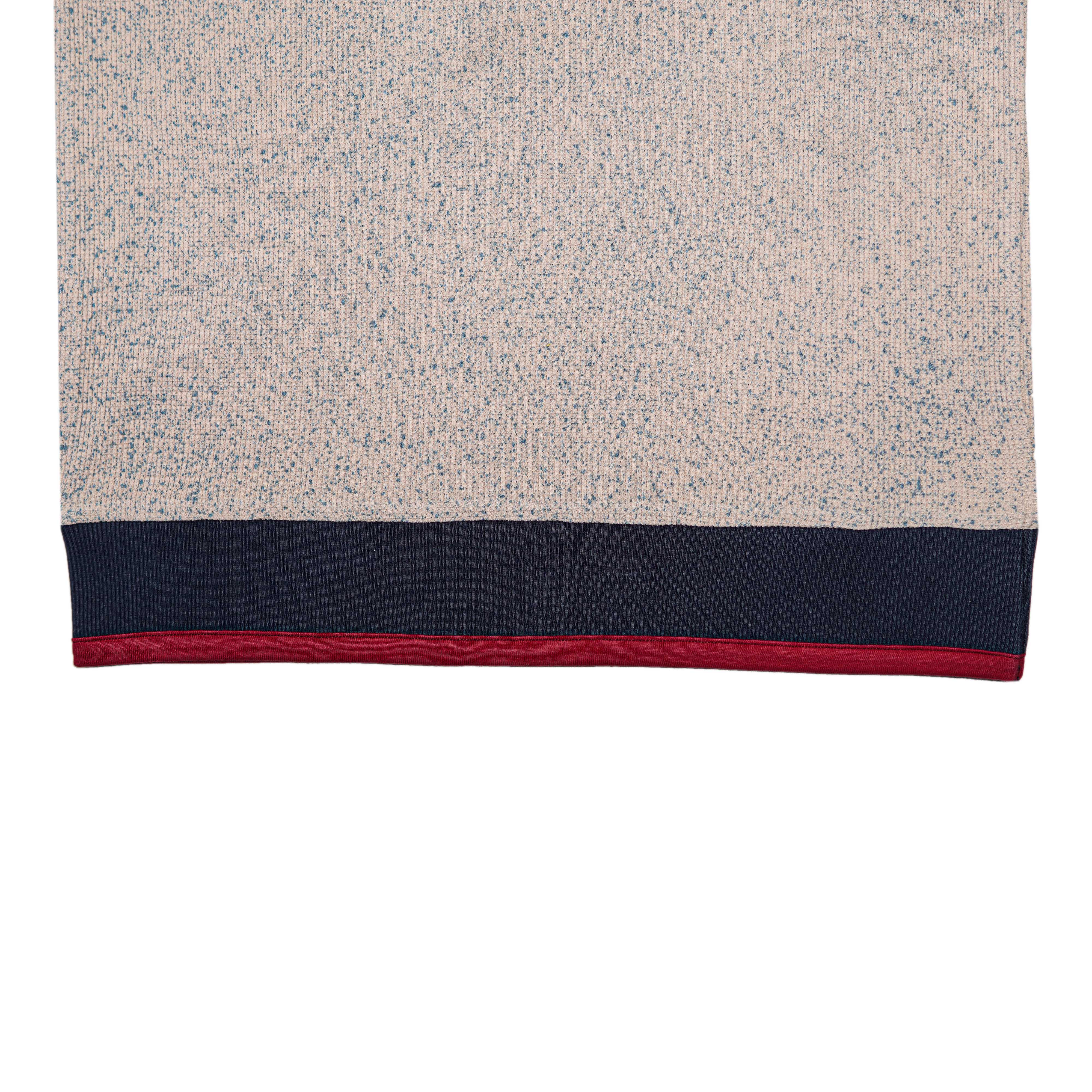 Men's Premium Contrast Sleeve Knit Henley Sweater