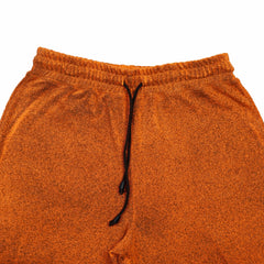 Oversized Ribbed Knit Street-Joggers – Burnt Orange
