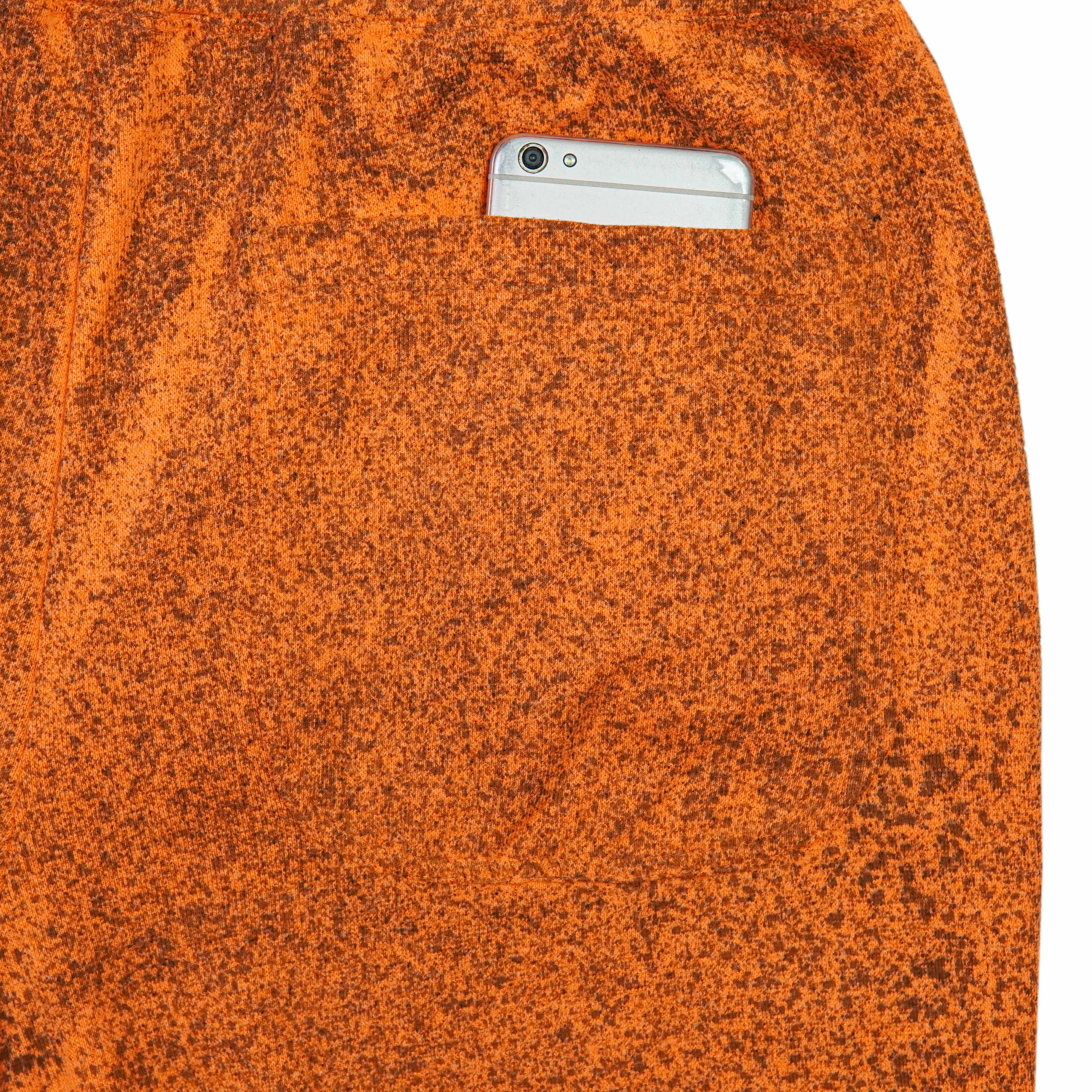 Oversized Ribbed Knit Street-Joggers – Burnt Orange