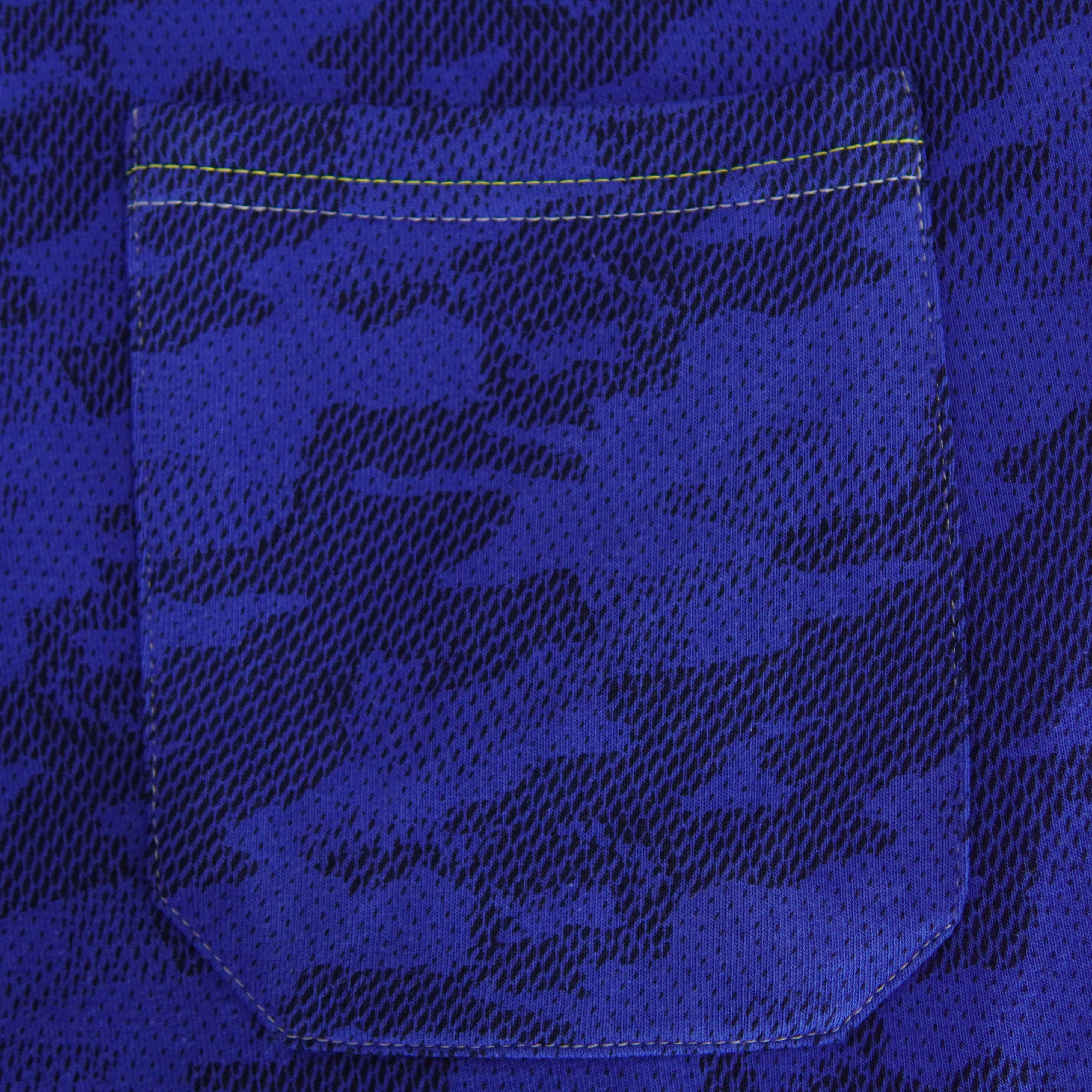 Royal Blue camouflage Short - Foxy Garments