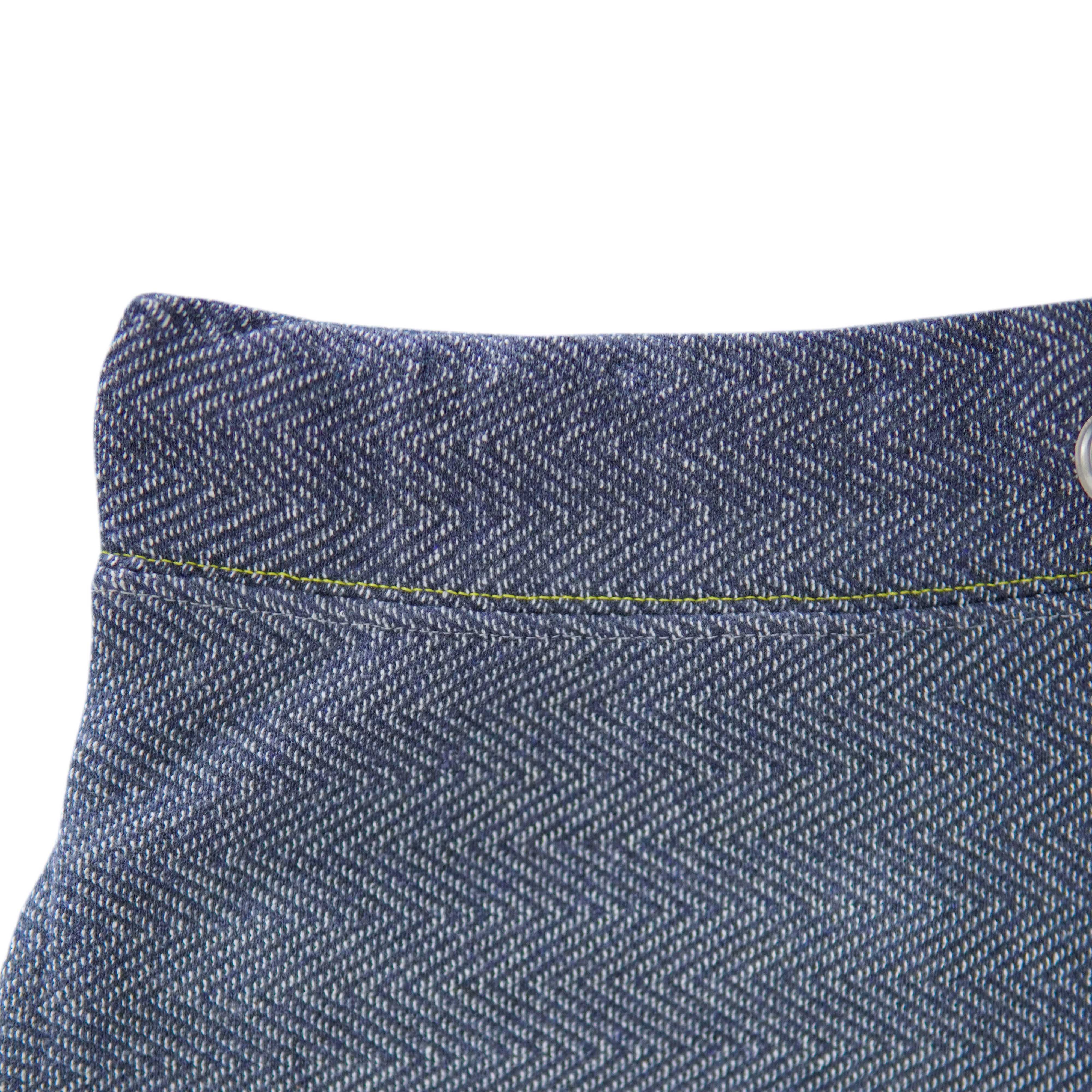 Blue Dotted & Linning Short - Foxy Garments