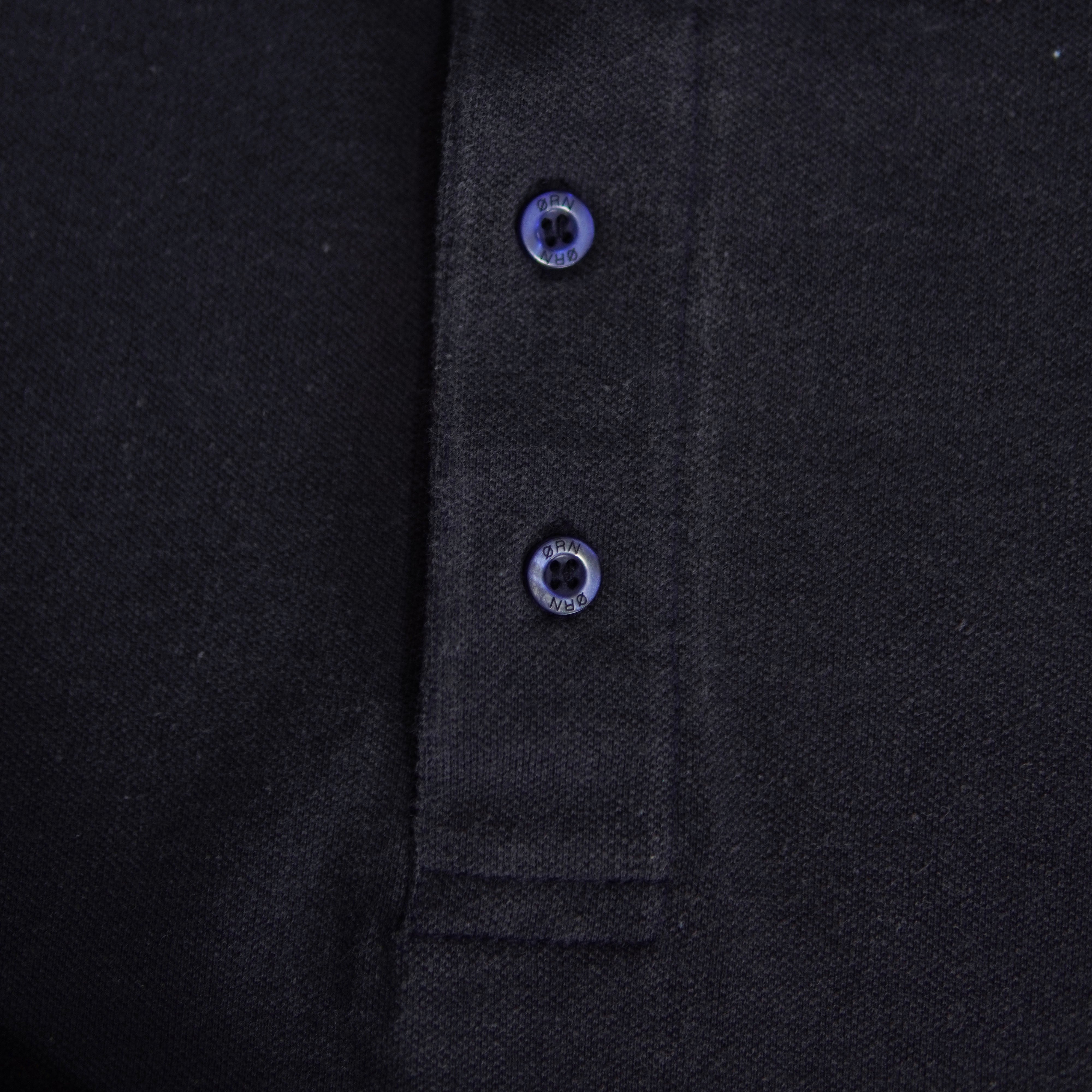 Momen's Navy acid washed Polo Shirt