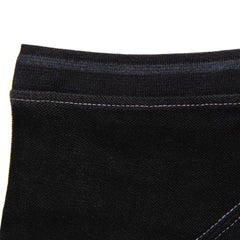 Black Self Linning 3- Tunic Polo Shirt