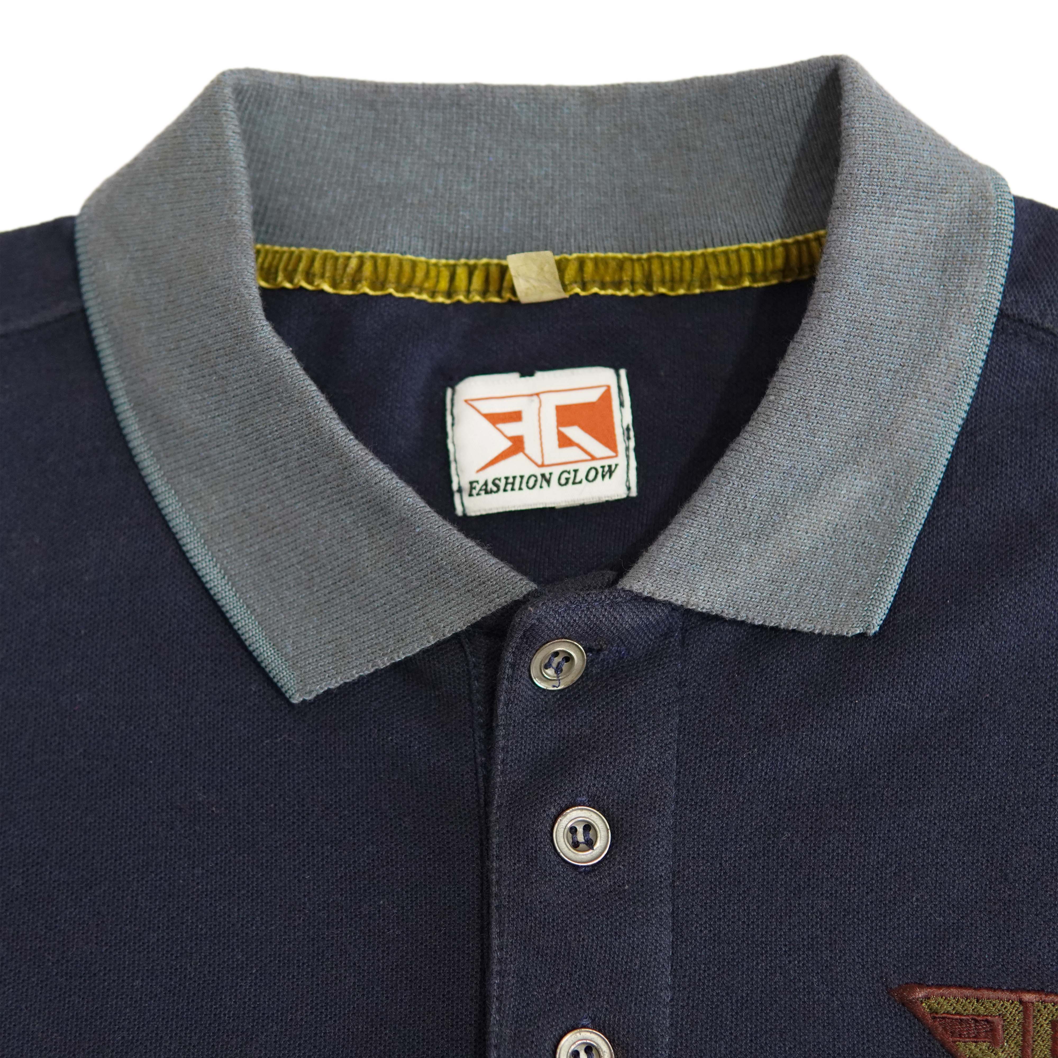 Branded Navy Blue Polo Shirt