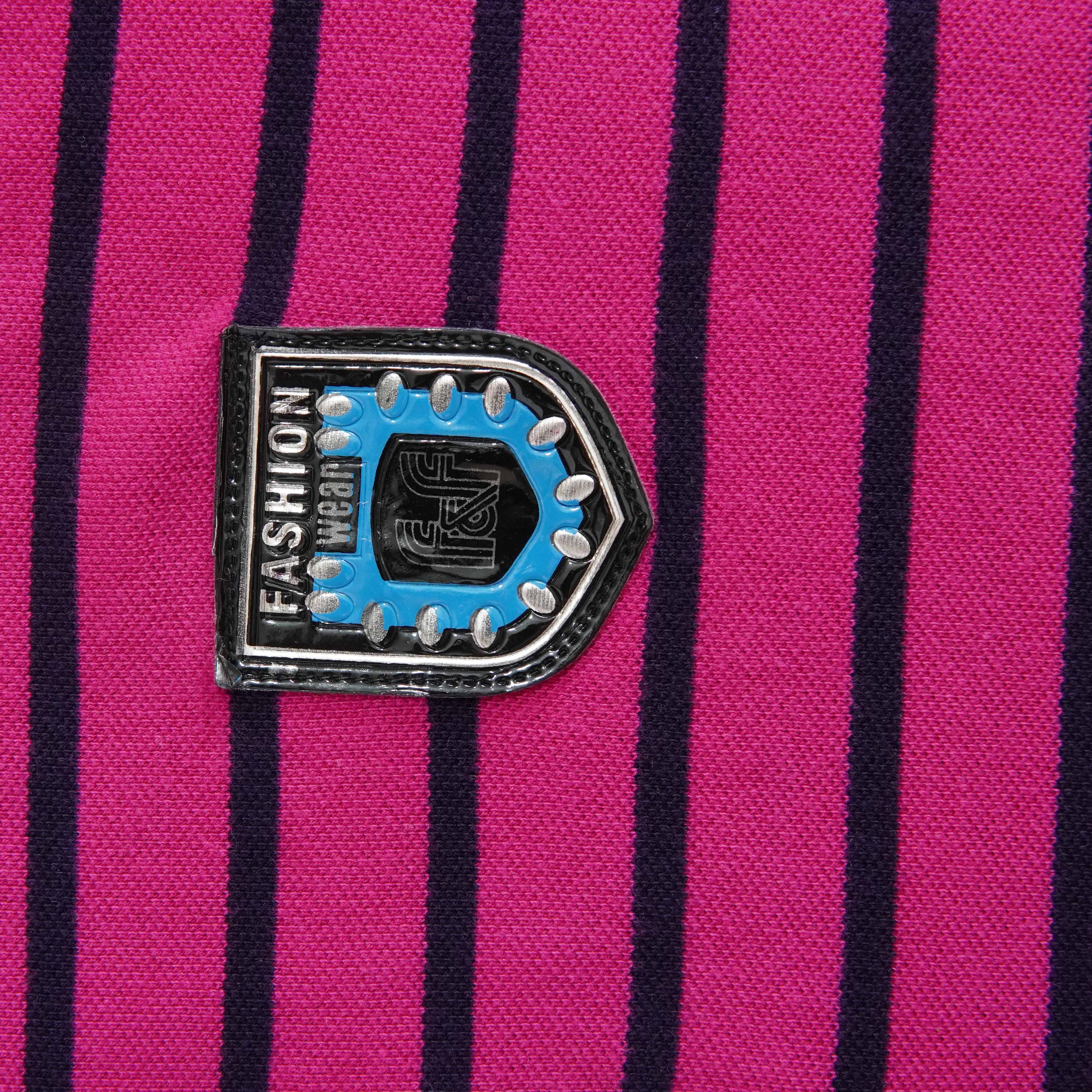 Black Lining hot Pink wased Polo Shirt