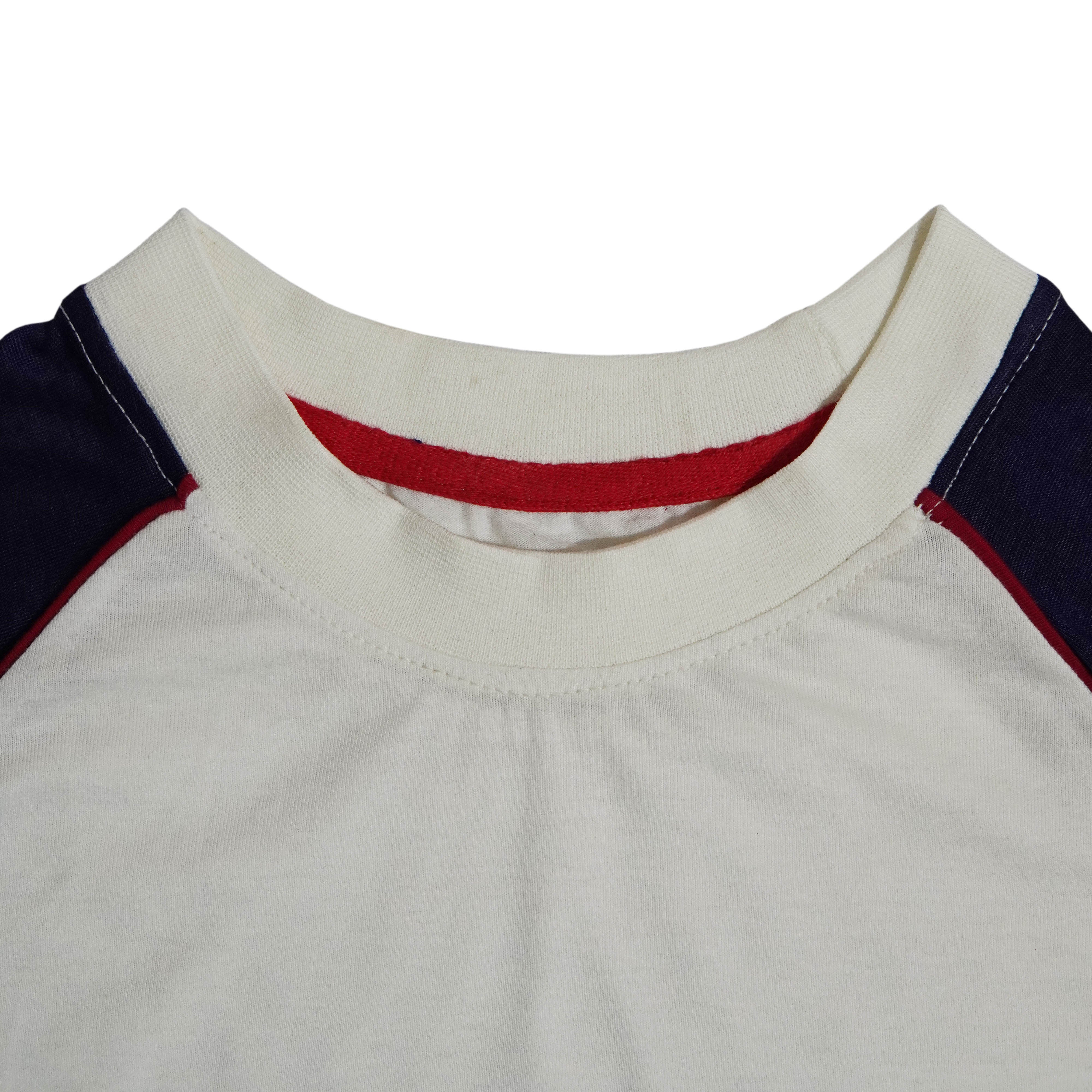 Side Panal Mesh Fabric Against Sweating Raglan T Shirt - Foxy Garments