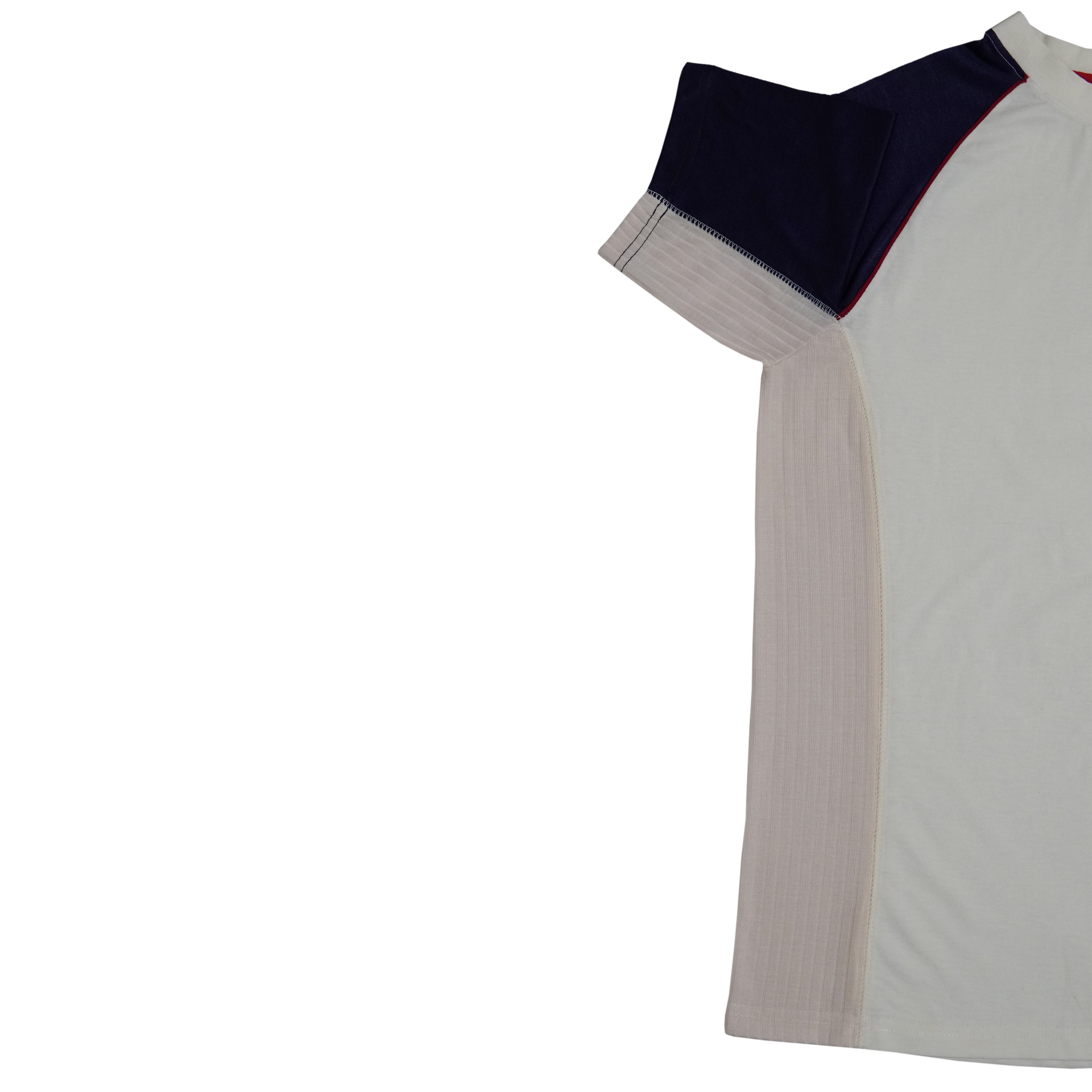 Side Panal Mesh Fabric Against Sweating Raglan T Shirt - Foxy Garments