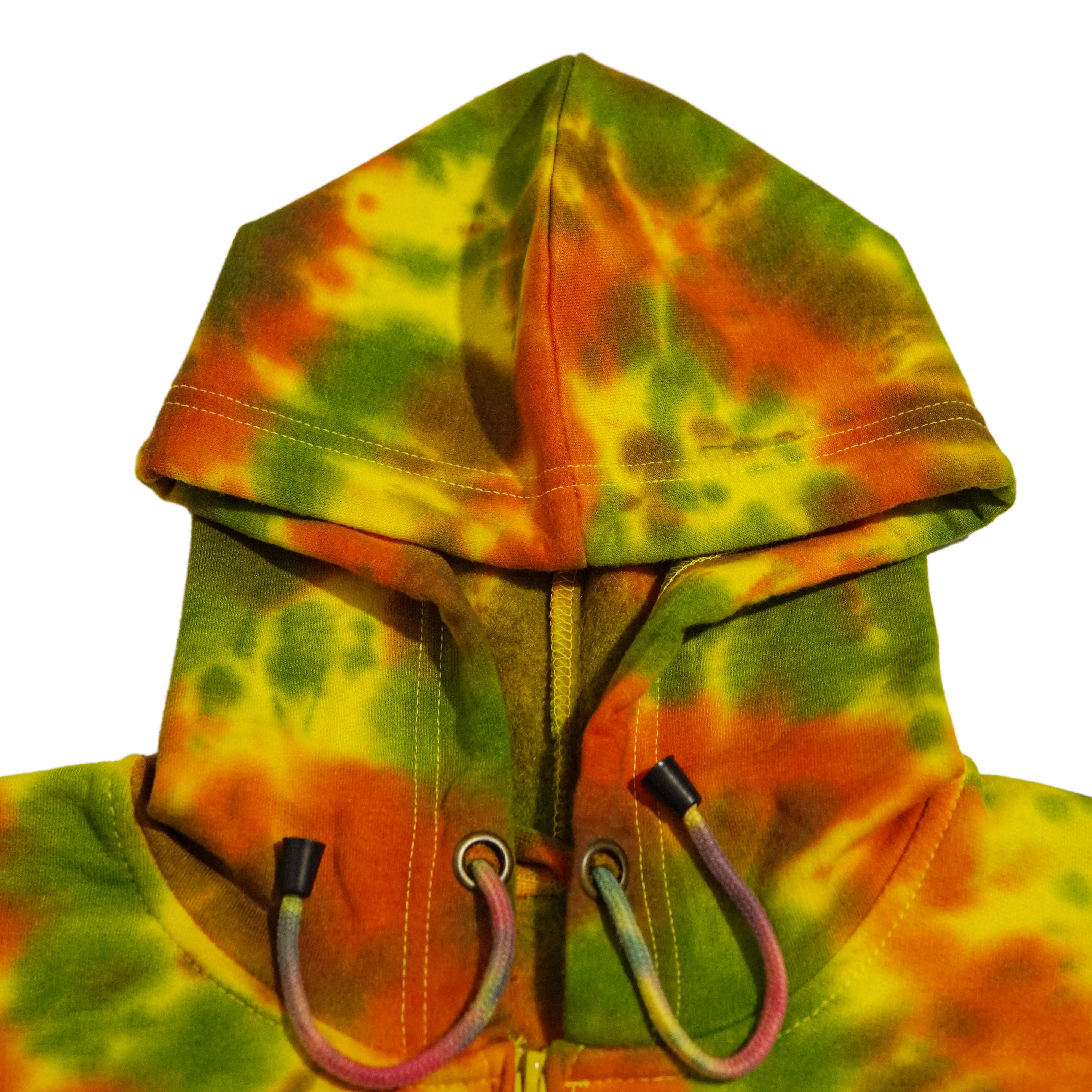 Orlando Yellow Shade Tie & Dye Hoodie - Foxy Garments