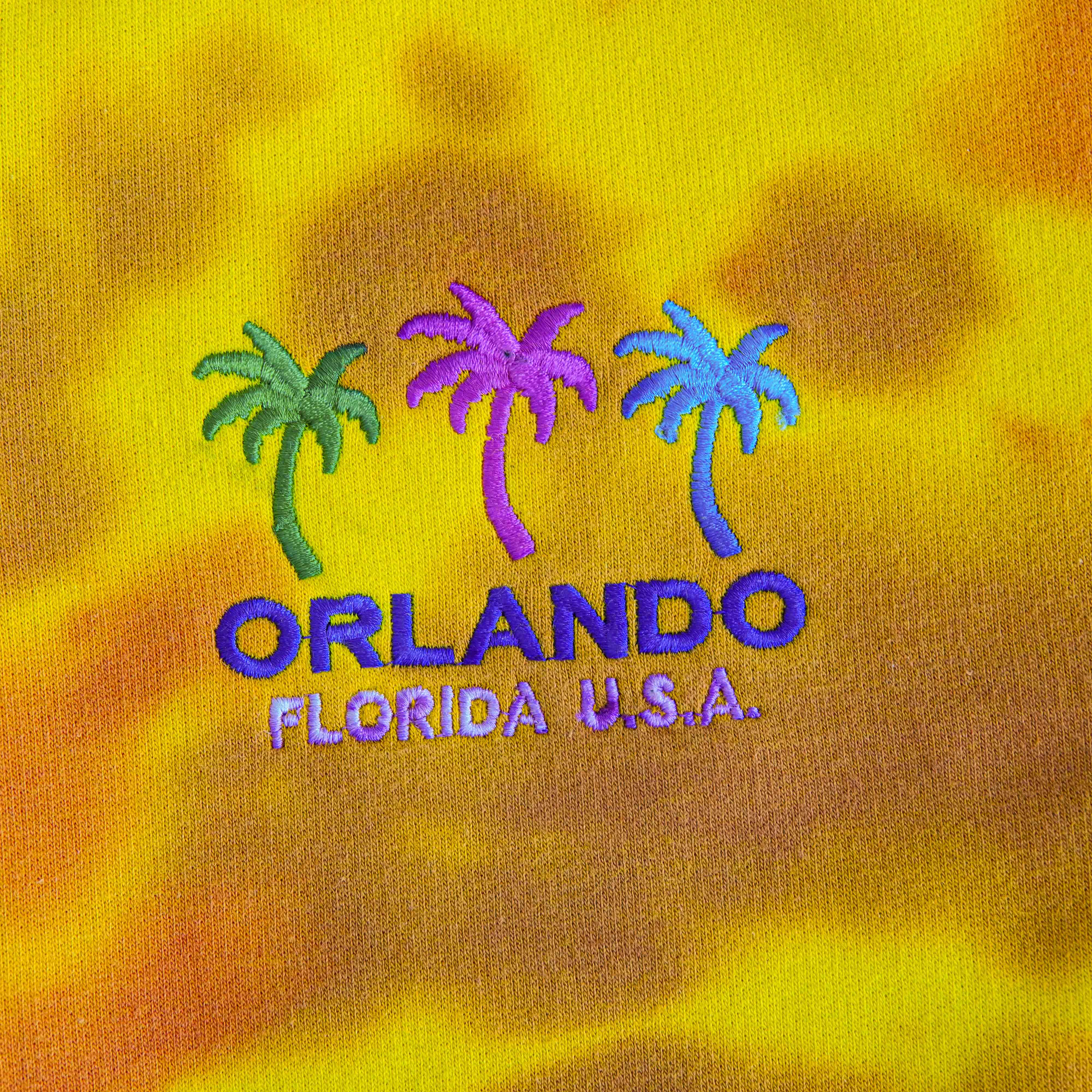 Orlando Fire Effect Tie & Dye Hoodie