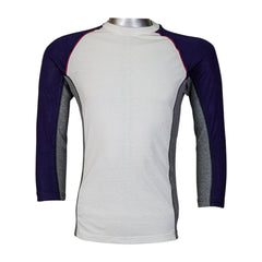 Side Panal Mesh Fabric Against Sweating Long Sleeve Raglan T Shirt - Foxy Garments