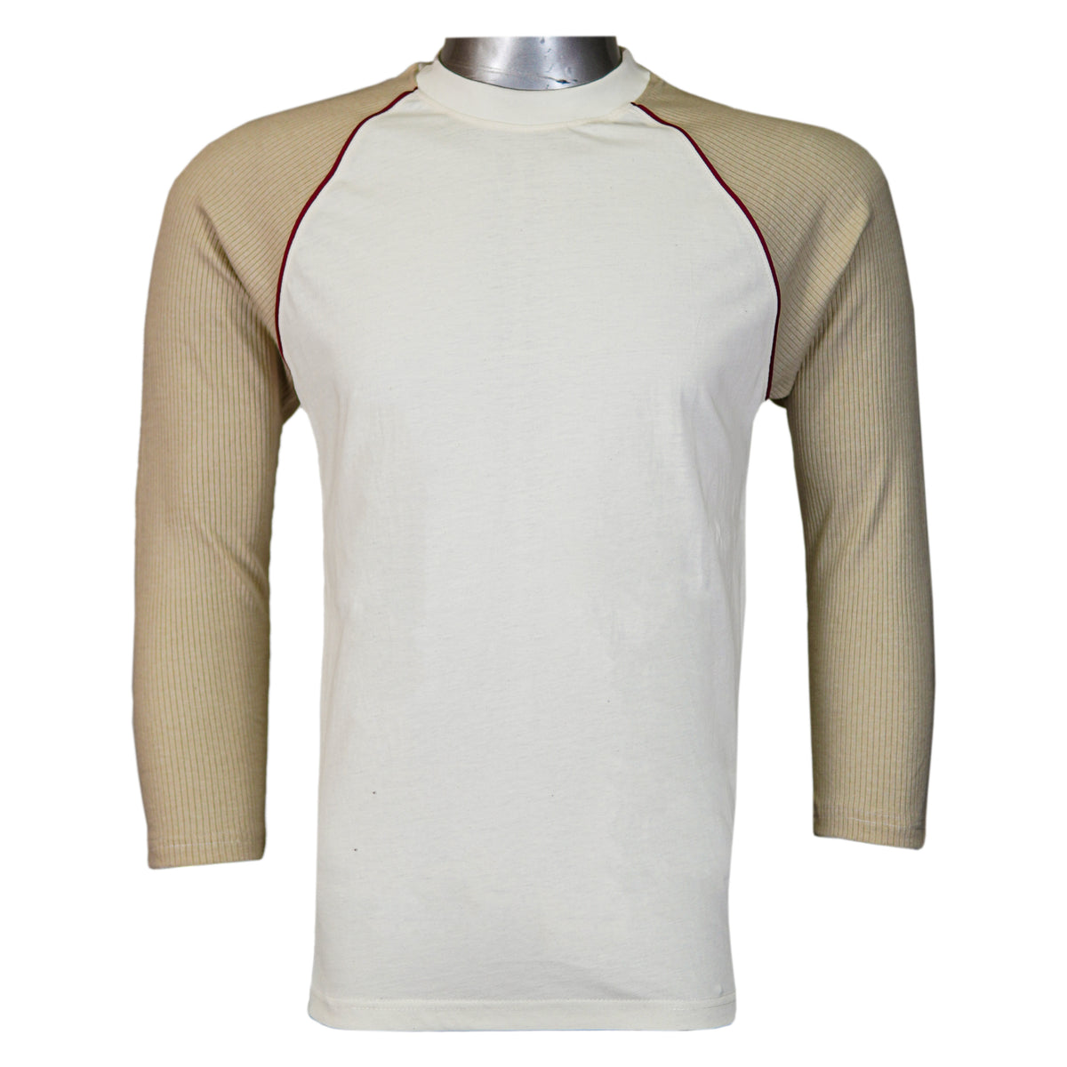 T Shirt With Rib Long Sleeve - Foxy Garments