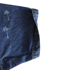 Plants Effect Denim Suit - Foxy Garments