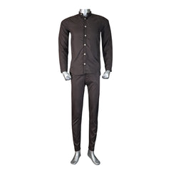 Brown Silk Booski loung and Sleep wear - Foxy Garments