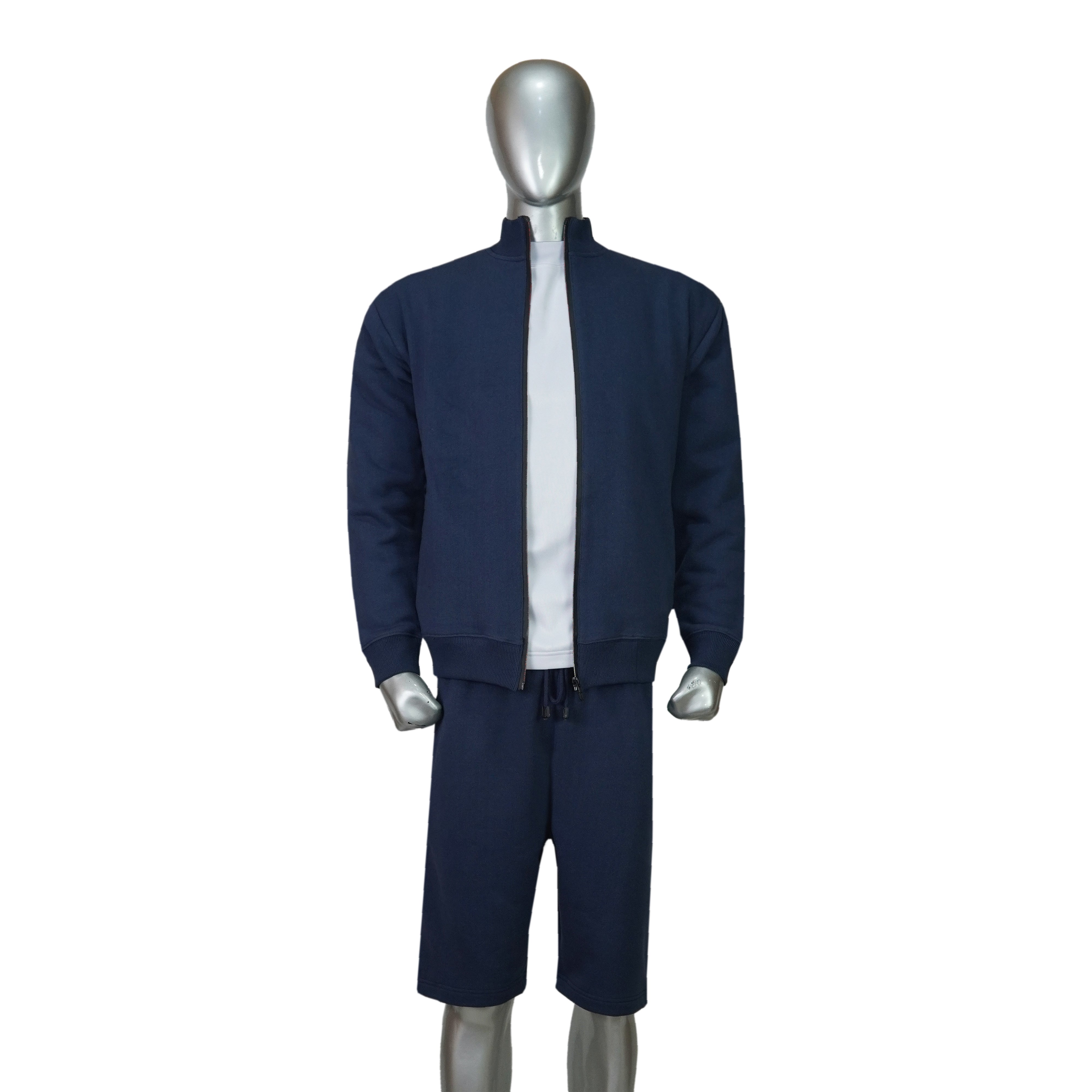 Full Zip Long Sleeve Sweat Shirt and Short Tracksuit "610" GSM