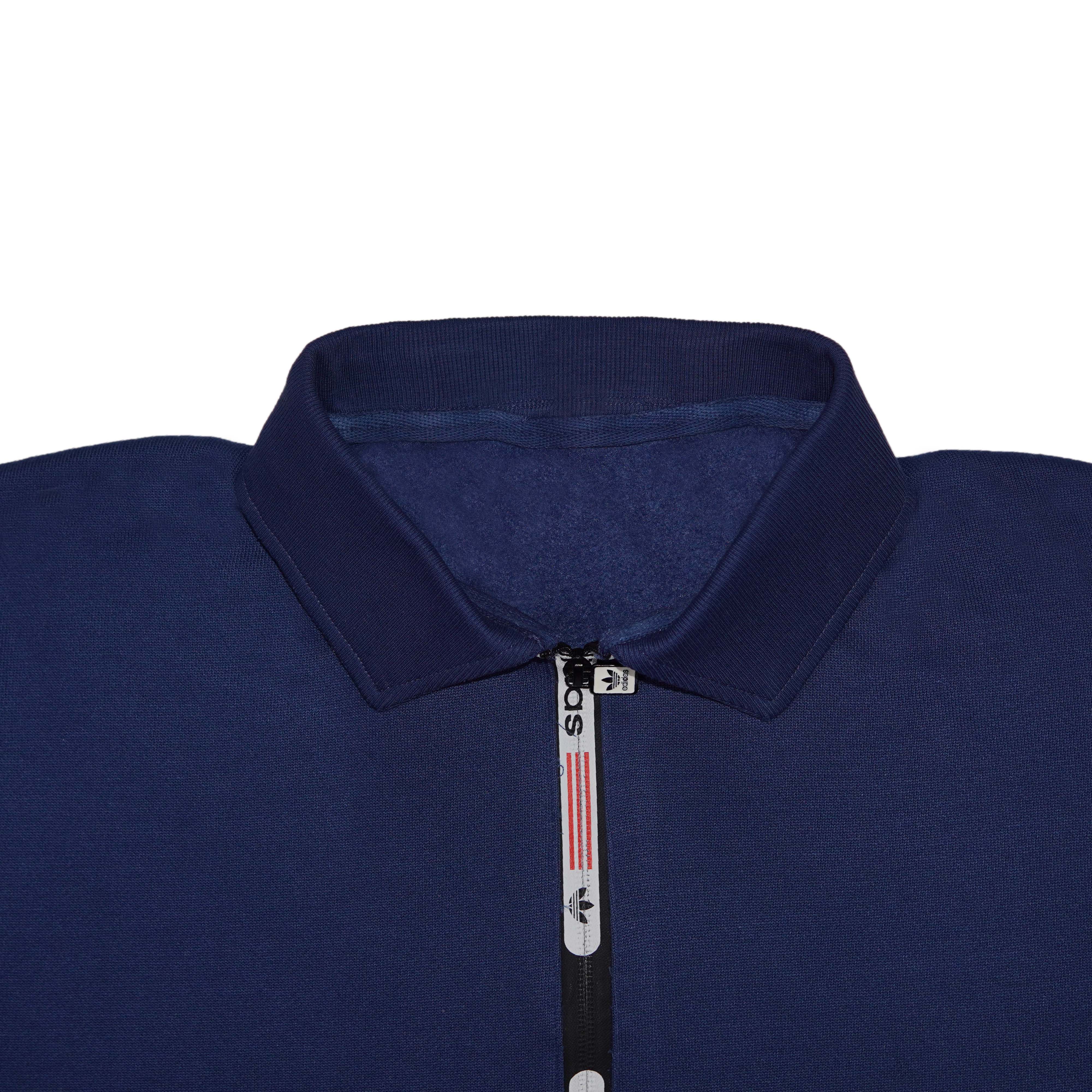Full Zip Long Sleeve Polo Shirt with Short Tracksuit
