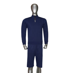 Quarter Zip Long Sleeve Sweatshirt with Shorts Tracksuit