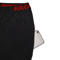 4-Way Stretched Quarter Zip Long Sleeve Polo Shirt with Shorts Tracksuit