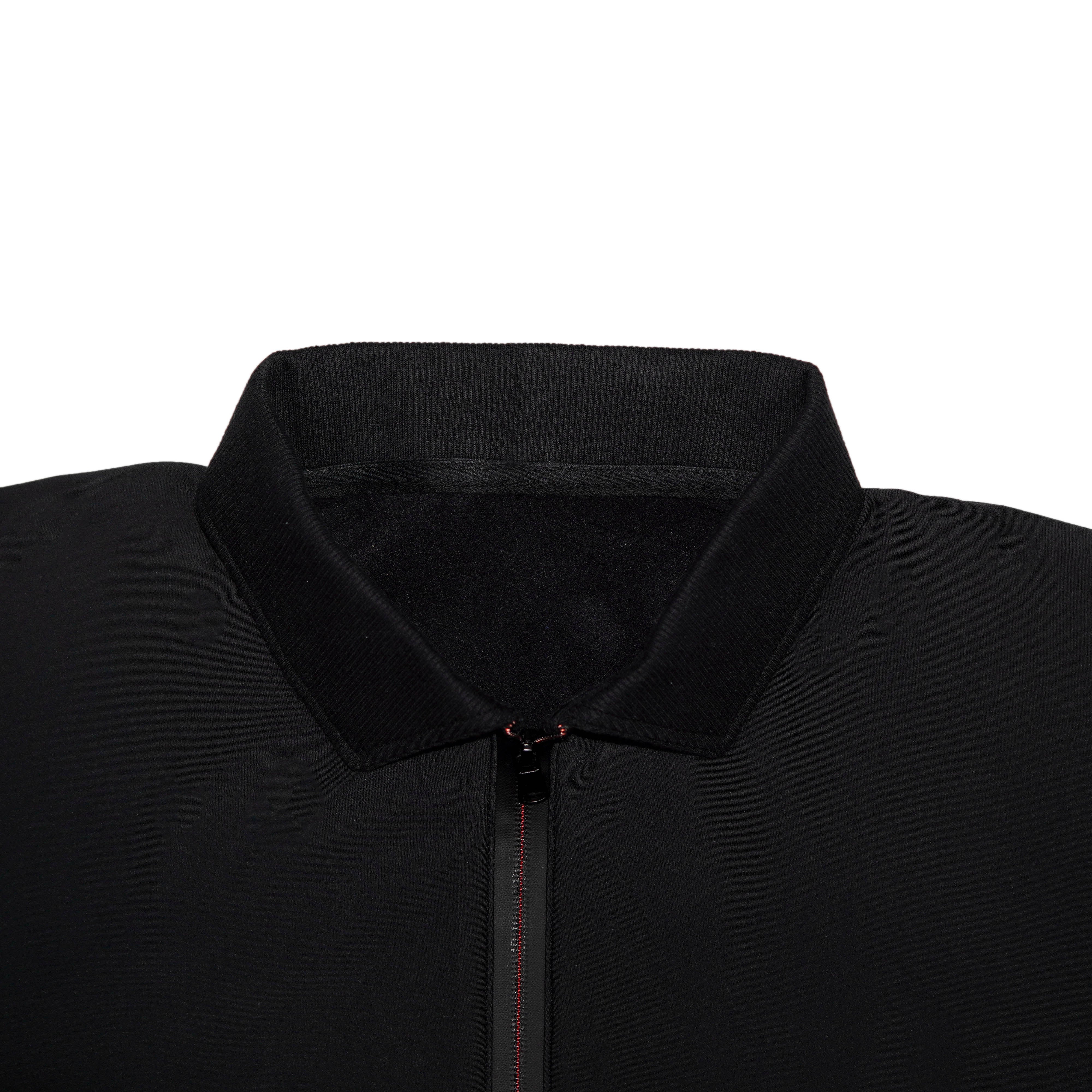 4-Way Stretched Full Zip Long Sleeve Polo Shirt and Short Tracksuit