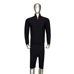 4-Way Stretched Quarter Zip Long Sleeve Sweatshirt with Shorts