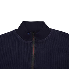 Men’s Full Zip Long Sleeve Rib Sweatshirt