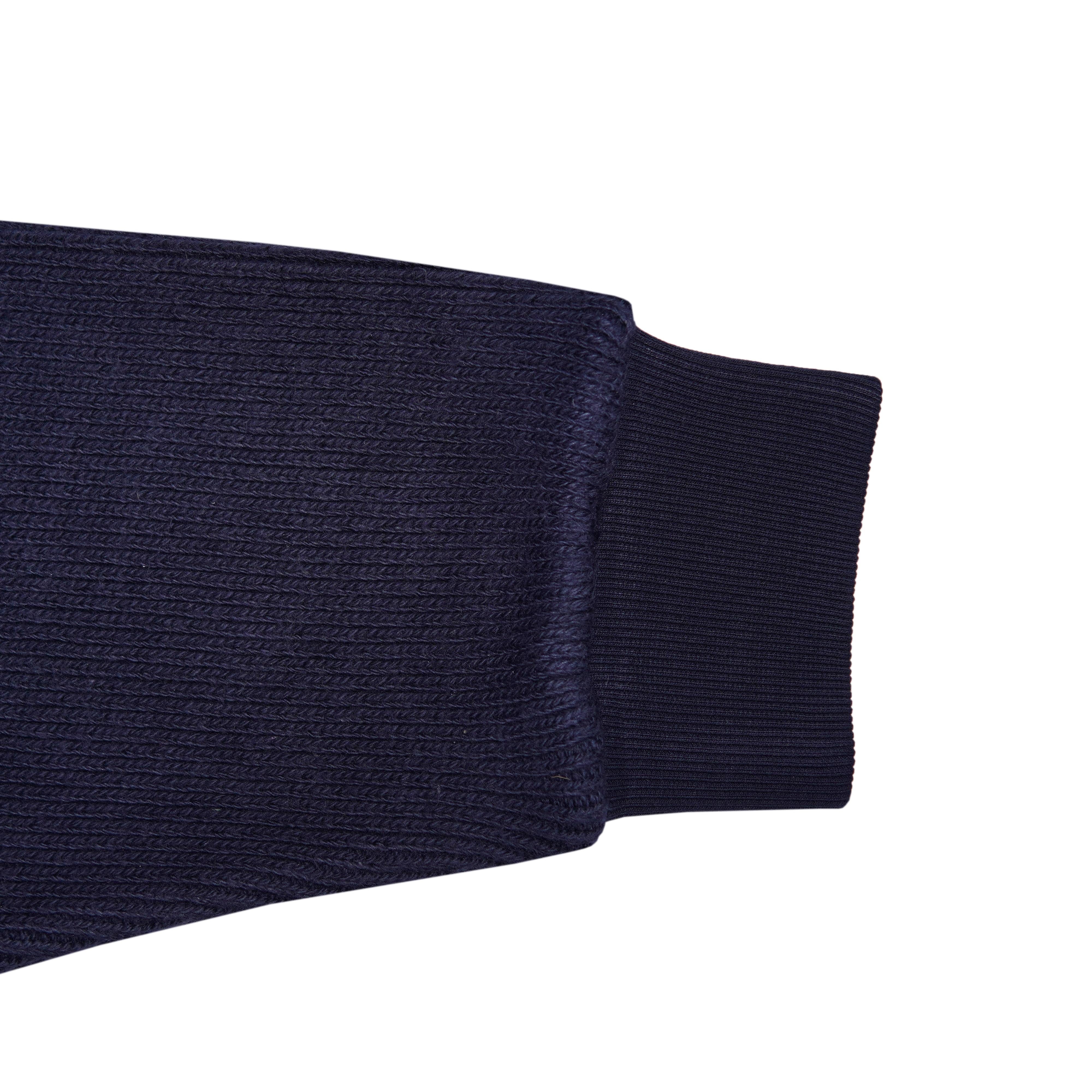 Men’s Full Zip Long Sleeve Rib Sweatshirt