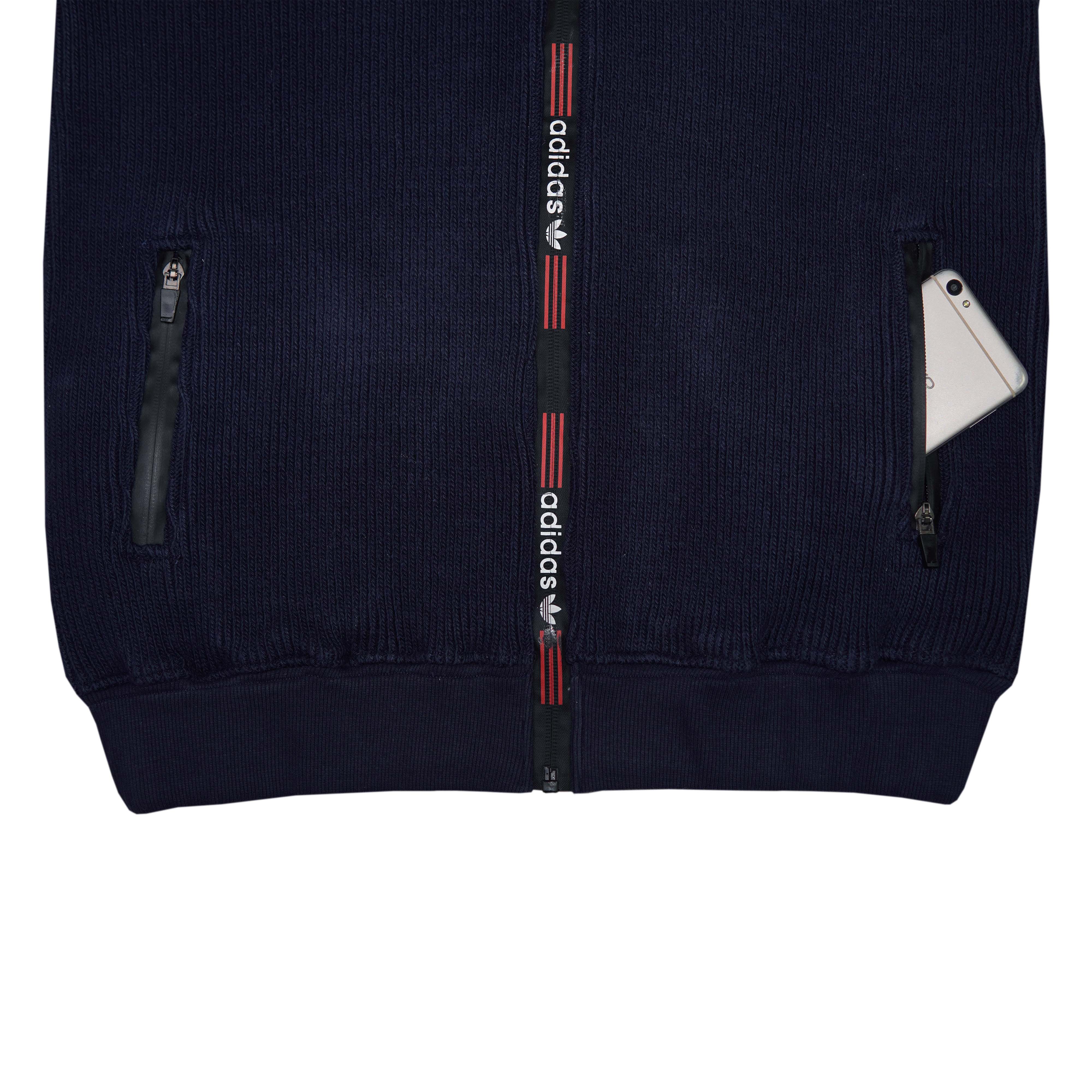 Men’s Full-Zip Sleeveless Rib Sweatshirt