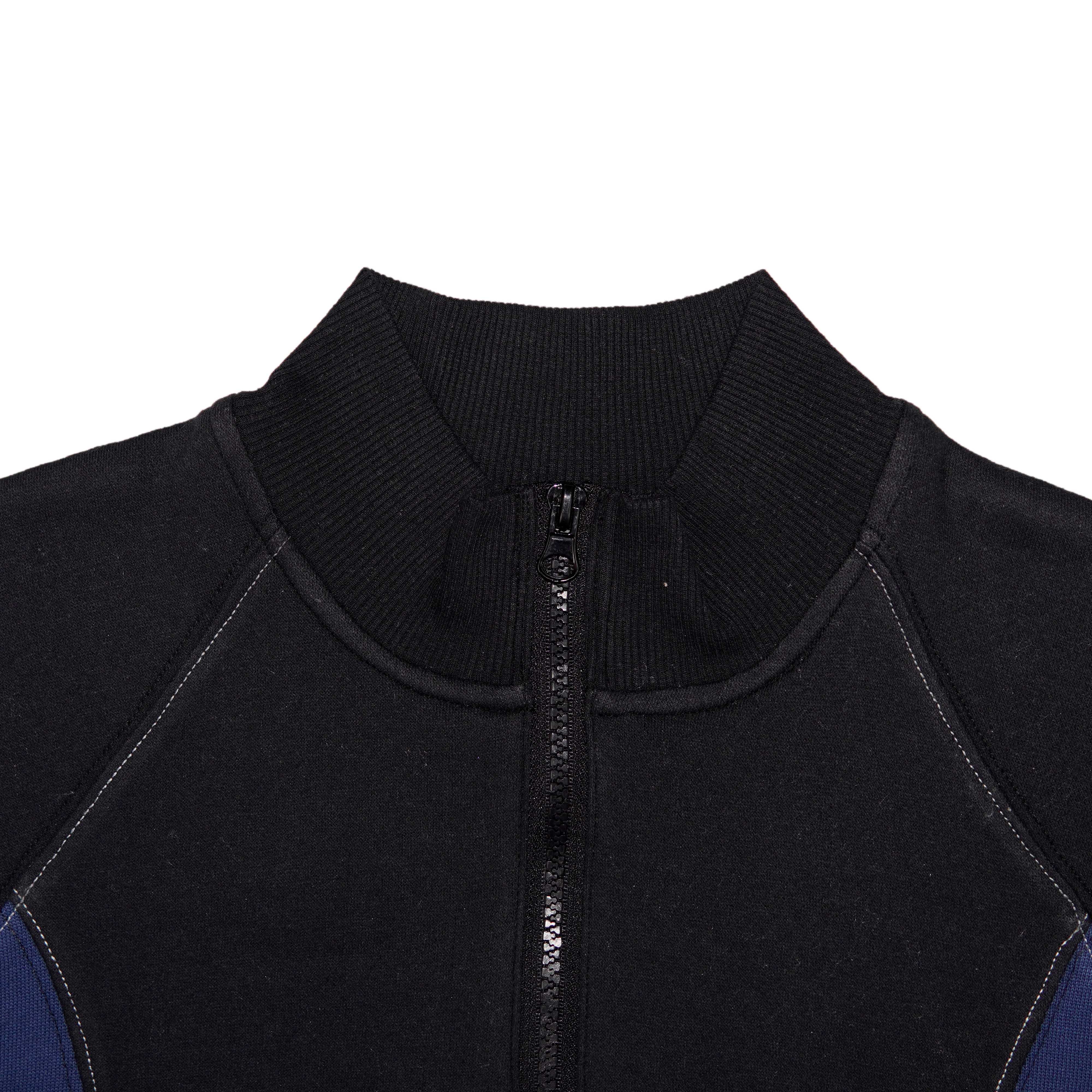 Full Zip Long Sleeve Multi Panal Sweatshirt