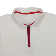 Men's Rib Short Sleeve Side Panel Polo Shirt