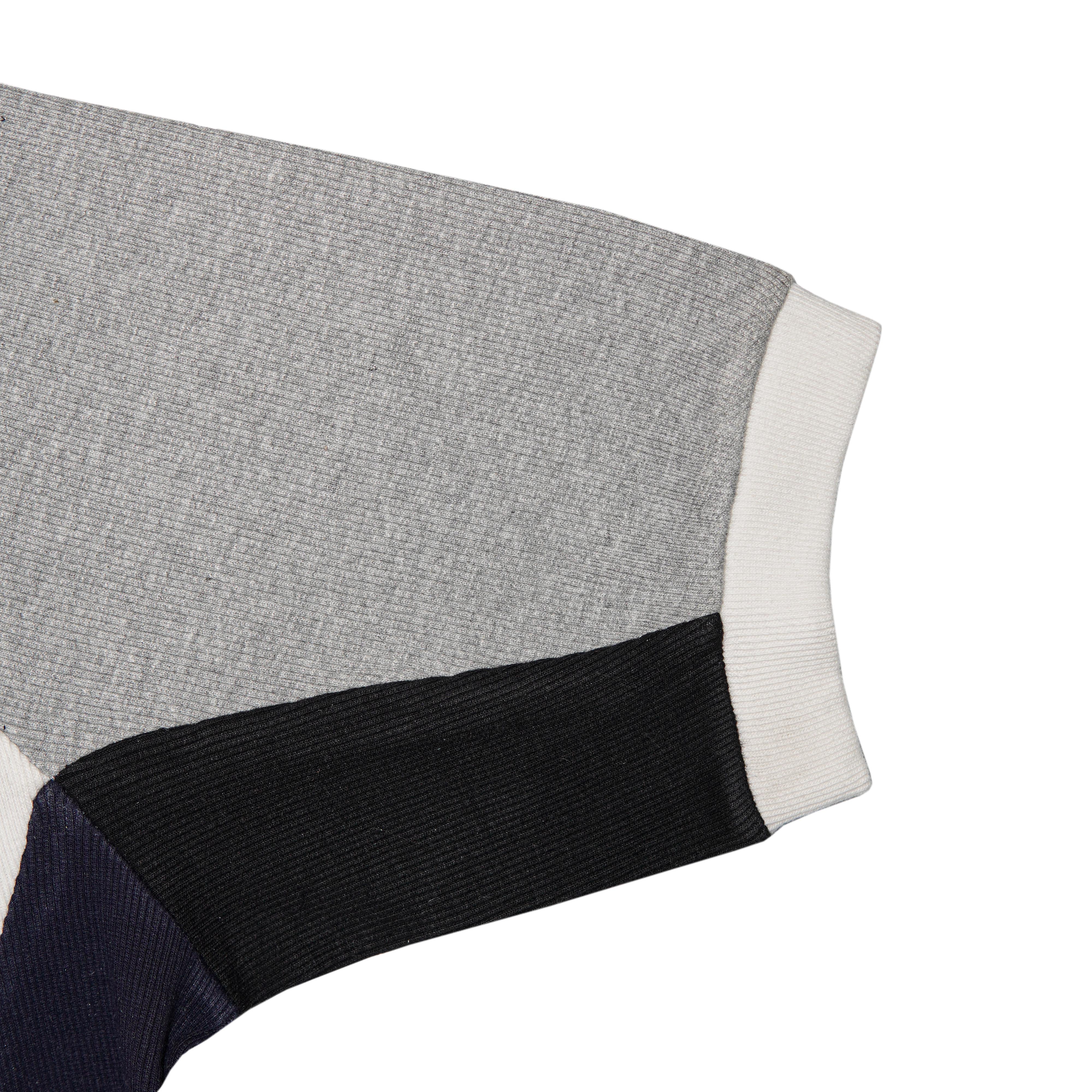 Men’s Raglan Sleeve Zip Polo Shirt with Side Panel