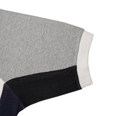 Men’s Raglan Sleeve Zip Polo Shirt with Side Panel