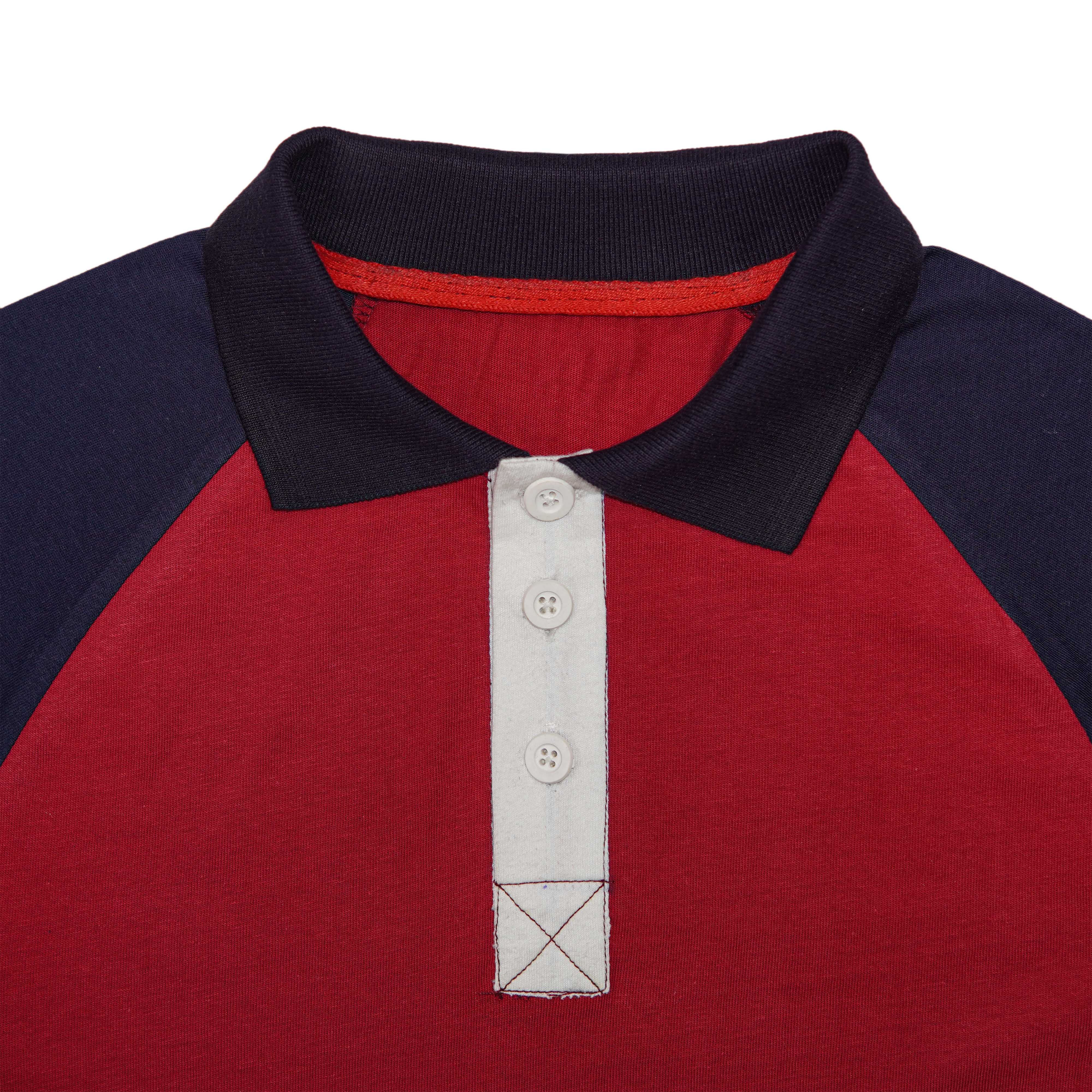 S/J Side Panal Raglan Polo Shirt