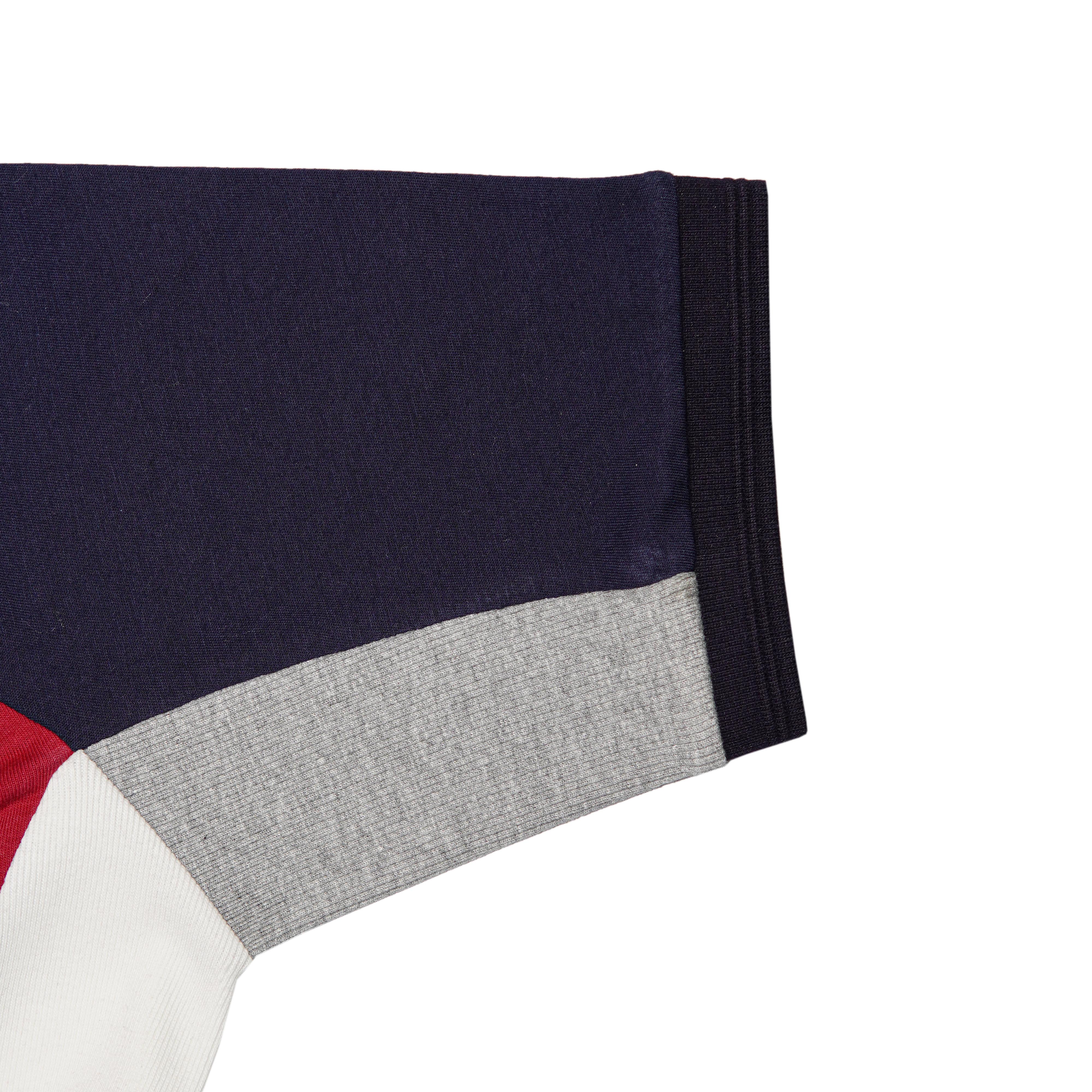 S/J Side Panal Raglan Polo Shirt