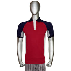 S/J Side Panal Raglan Polo Shirt