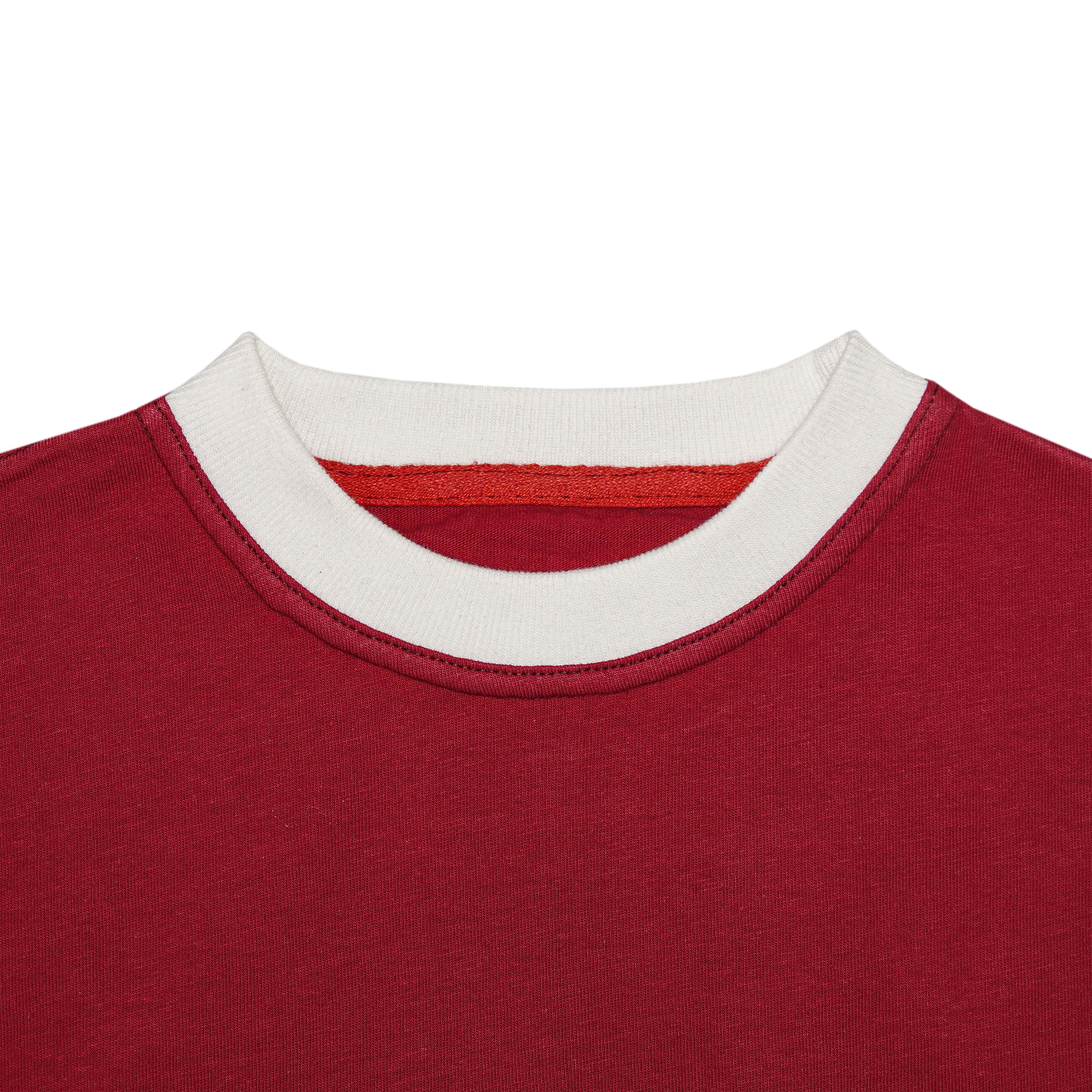 Contrast Sleeve Side Panel T-Shirt With Short Tracksuit