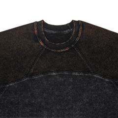 Contrast Vintage Wash Thermal Padded Sweat Shirt