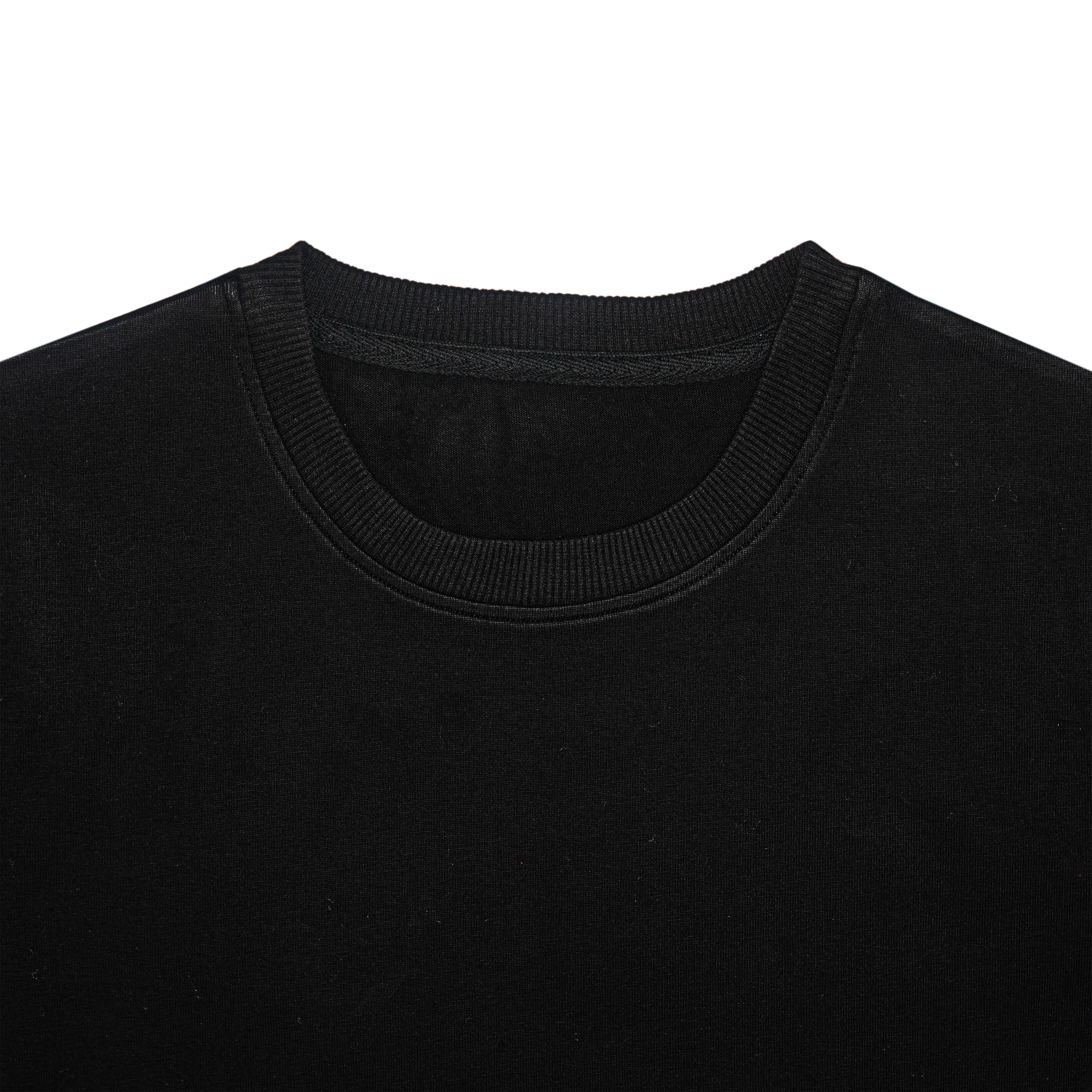 Rib Side Panel Raglan T Shirt