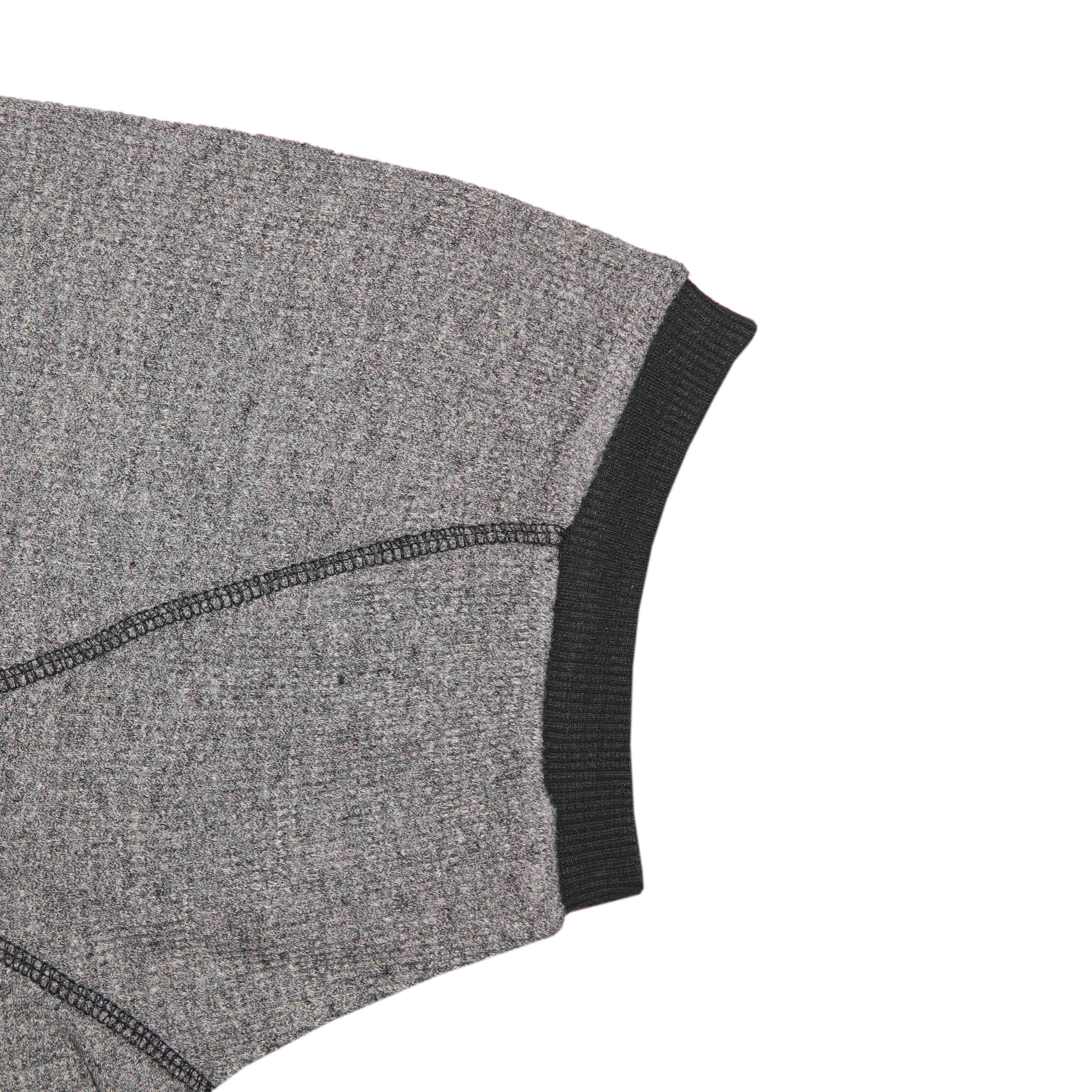 Short Sleeve Thermal Quarter Zip Polo Shirt