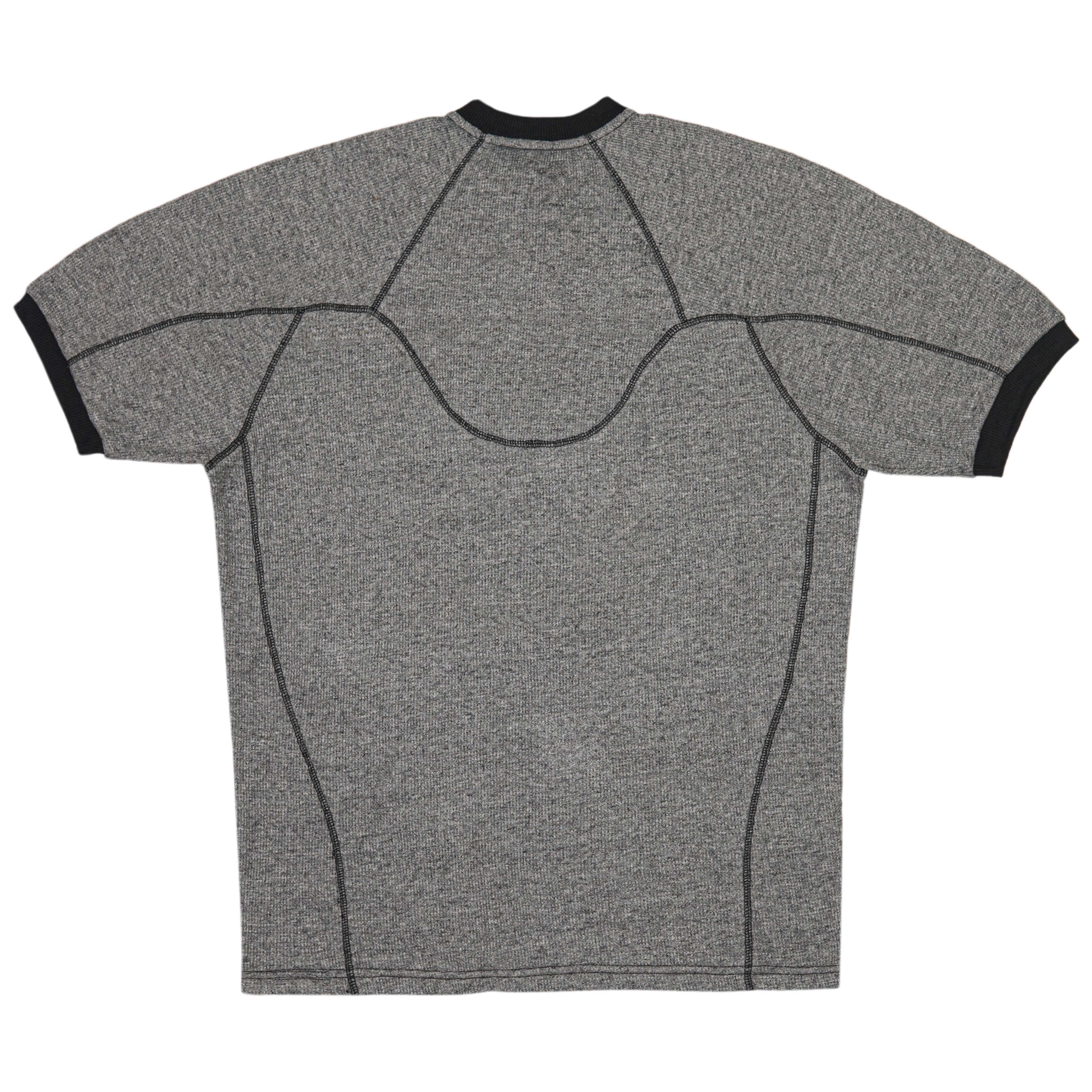 Thermal 2-Button Henley Raglan Short Sleeve T-Shirt